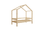 HUFFIE Hausbett aus Holz mit waagerechtem Rausfallschutz, hoch