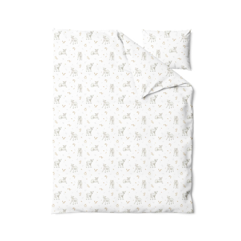 Komplet poszewek 135x100+40x60 Little sheep