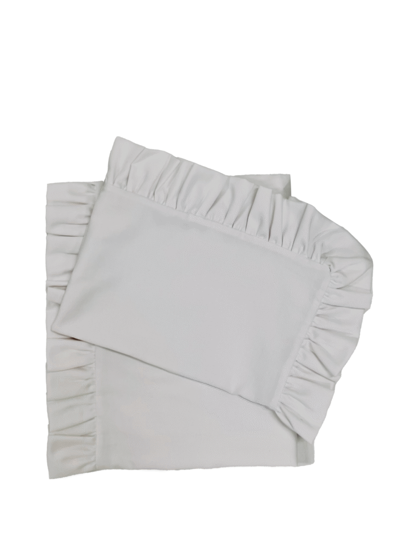 Komplet pościeli 135x100 z falbanką jasnoszary