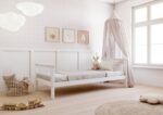 BOHO Z Kinderbett aus Holz im Boho-Stil mit runden Sprossen und Zierstäben