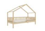 DORMIO Hausbett aus Holz mit rechteckigen Sprossen, hoch